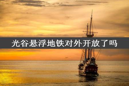 光谷悬浮地铁对外开放了吗