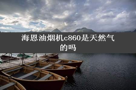 海恩油烟机c860是天然气的吗