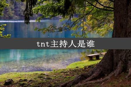 tnt主持人是谁