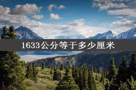 1633公分等于多少厘米