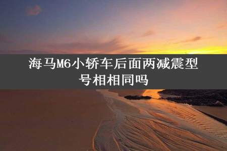 海马M6小轿车后面两减震型号相相同吗