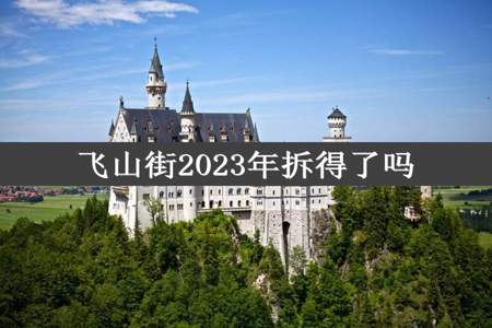 飞山街2023年拆得了吗