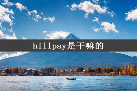 hillpay是干嘛的