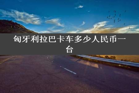 匈牙利拉巴卡车多少人民币一台