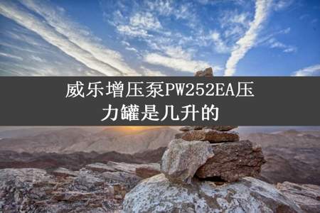 威乐增压泵PW252EA压力罐是几升的