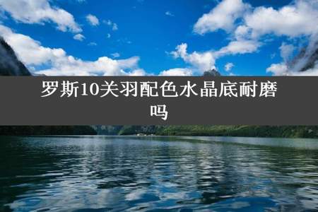 罗斯10关羽配色水晶底耐磨吗