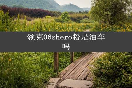 领克06shero粉是油车吗