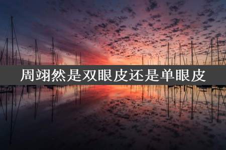 周翊然是双眼皮还是单眼皮