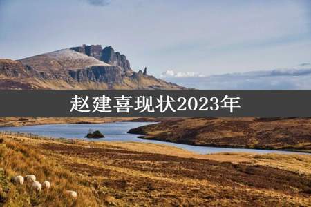 赵建喜现状2023年