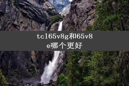 tcl65v8g和65v8e哪个更好