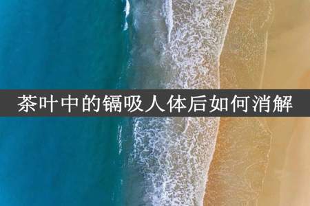 茶叶中的镉吸人体后如何消解