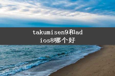 takumisen9和adios8哪个好