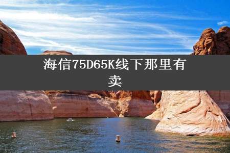 海信75D65K线下那里有卖