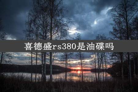 喜德盛rs380是油碟吗