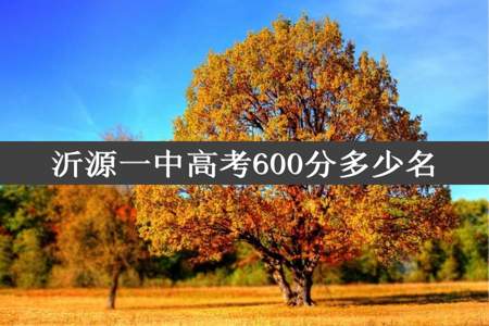 沂源一中高考600分多少名