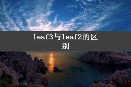 leaf3与leaf2的区别