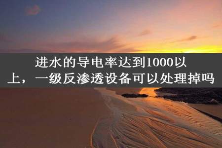 进水的导电率达到1000以上，一级反渗透设备可以处理掉吗