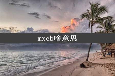 mxcb啥意思