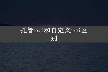 托管roi和自定义roi区别