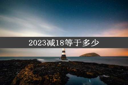 2023减18等于多少