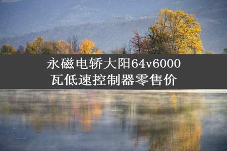 永磁电轿大阳64v6000瓦低速控制器零售价