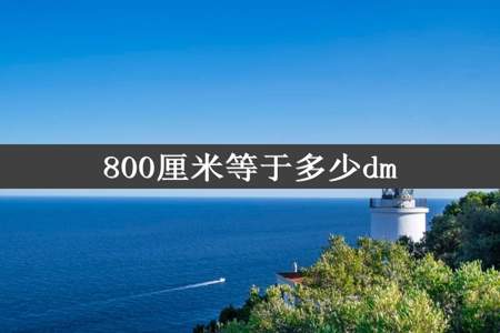 800厘米等于多少dm