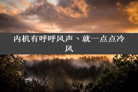 内机有呼呼风声丶就一点点冷风