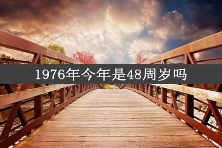 1976年今年是48周岁吗