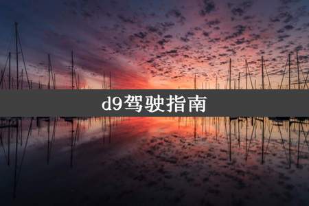 d9驾驶指南