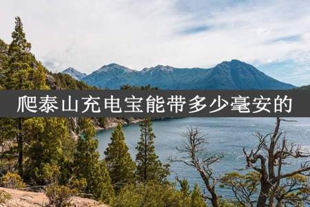 爬泰山充电宝能带多少毫安的