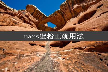 nars蜜粉正确用法