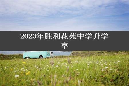 2023年胜利花苑中学升学率