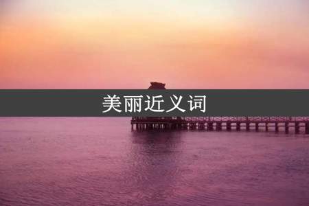 美丽近义词