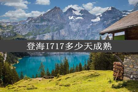 登海I717多少天成熟