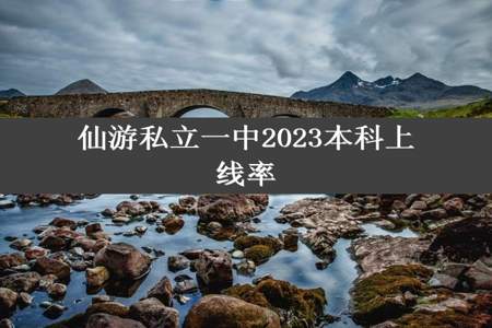仙游私立一中2023本科上线率