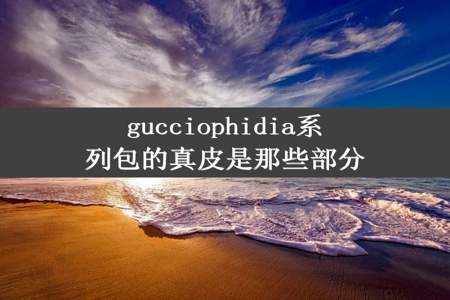 gucciophidia系列包的真皮是那些部分