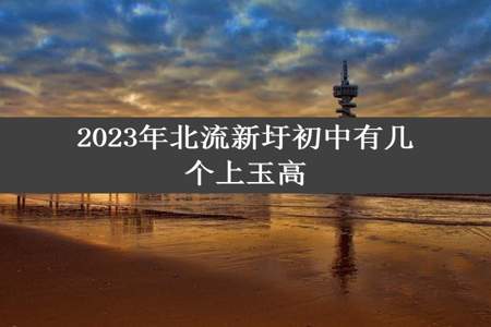 2023年北流新圩初中有几个上玉高