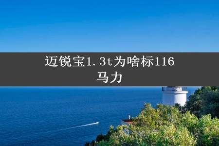 迈锐宝1.3t为啥标116马力