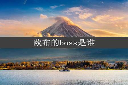 欧布的boss是谁