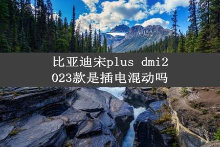 比亚迪宋plus dmi2023款是插电混动吗