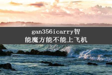 gan356icarry智能魔方能不能上飞机