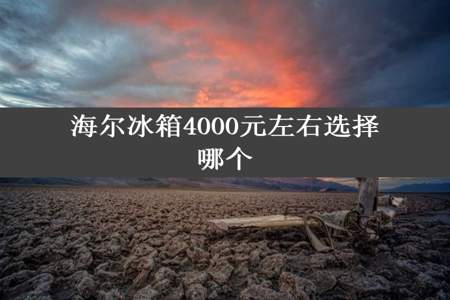 海尔冰箱4000元左右选择哪个