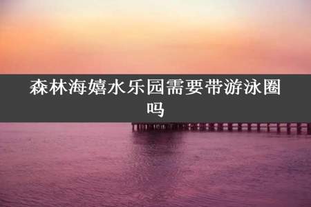 森林海嬉水乐园需要带游泳圈吗