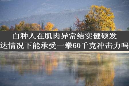 白种人在肌肉异常结实健硕发达情况下能承受一拳60千克冲击力吗