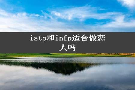 istp和infp适合做恋人吗