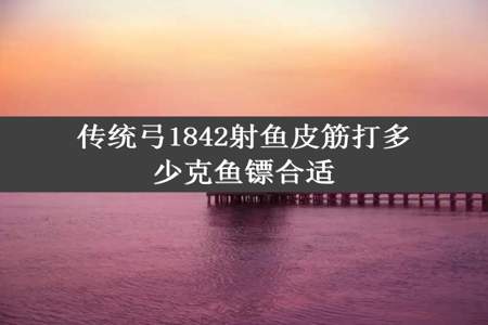 传统弓1842射鱼皮筋打多少克鱼镖合适