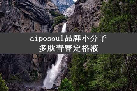 aiposoul品牌小分子多肽青春定格液