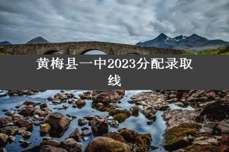 黄梅县一中2023分配录取线