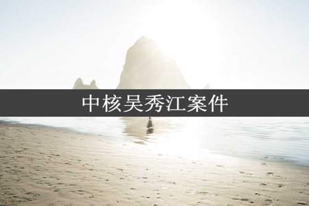 中核吴秀江案件