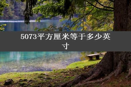 5073平方厘米等于多少英寸